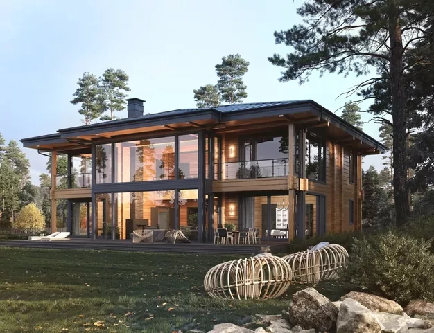 дом  в КП Залесье, 88 км от МКАД