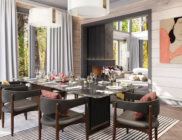 дом  в КП Залесье, 88 км от МКАД