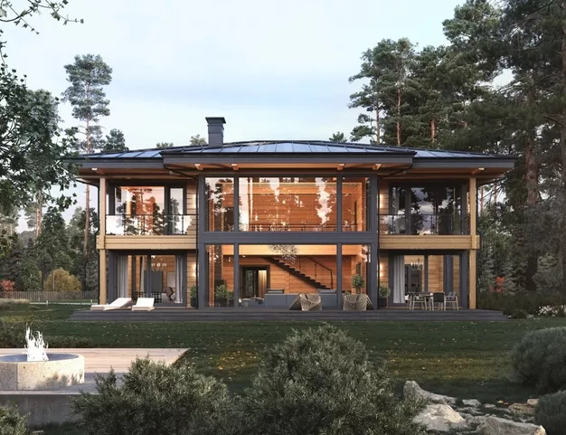 дом  в КП Заозерье, 60 км от МКАД