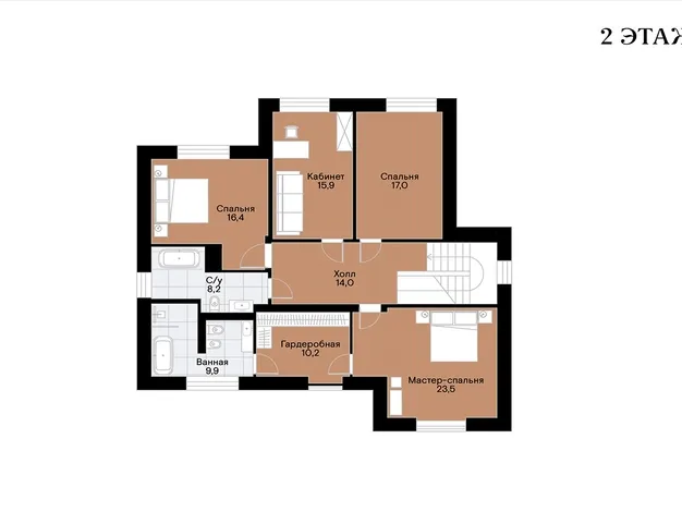дом  в КП Новорижский, 19 км от МКАД