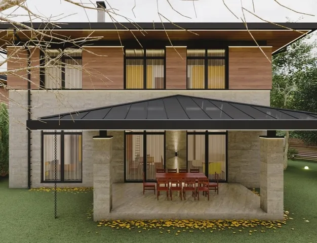 дом  в КП Павлово Village, 14 км от МКАД