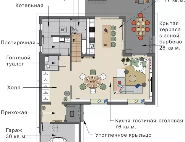 дом  в КП Новорижский, 19 км от МКАД