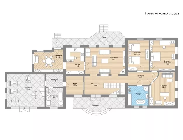 дом  в КП Зеленая Роща-1, 35 км от МКАД