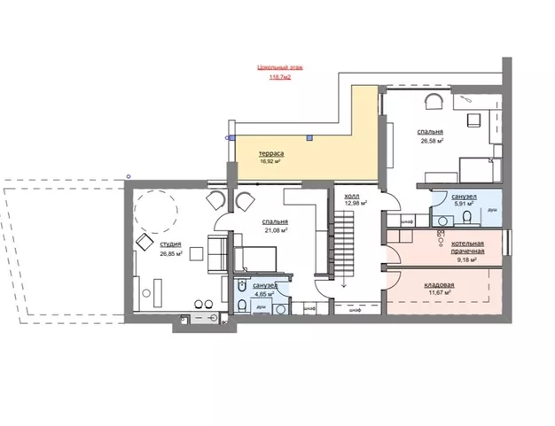 дом  в КП Новолеоново, 56 км от МКАД