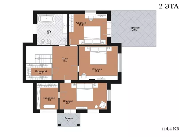 дом  в КП ДНП Люкс-Проект, 36 км от МКАД