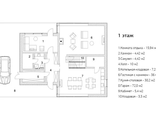 дом  в КП Ильинские Холмы, 39 км от МКАД