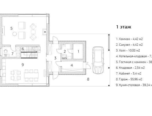 дом  в КП Ильинские Холмы, 39 км от МКАД