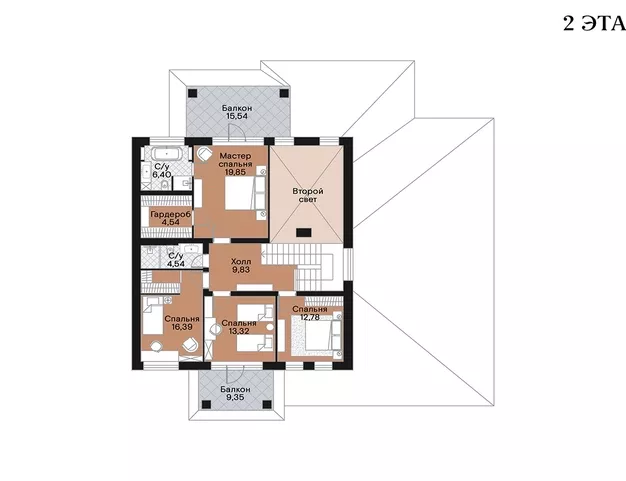 дом  в КП Подмосковные Просторы, 32 км от МКАД
