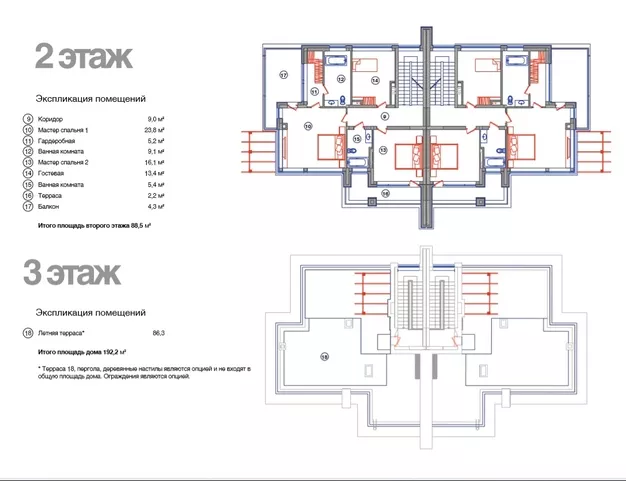 таунхаус  в КП Фортопс, 24 км от МКАД