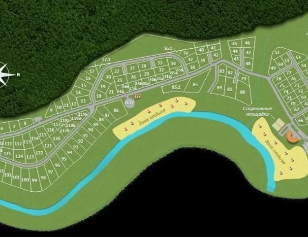 участок  в КП Лес и река, 14 км от МКАД