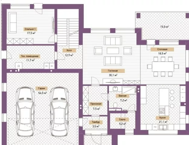 дом  в КП Корнер Лапино, 20 км от МКАД