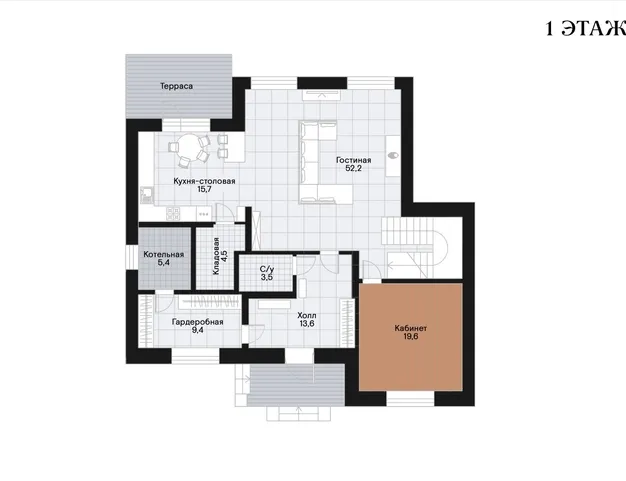 дом  в КП Новорижский, 19 км от МКАД