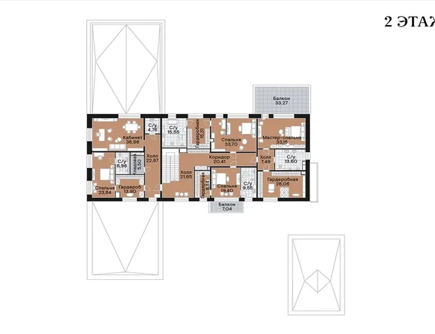 дом  в КП Ромашково 21, 5 км от МКАД