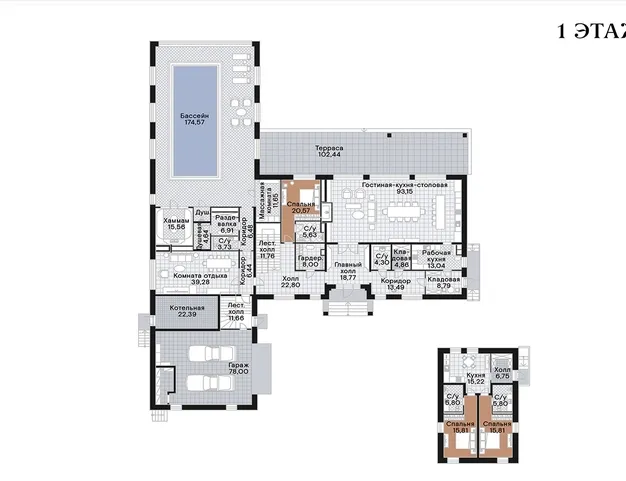 дом  в КП Ромашково 21, 5 км от МКАД