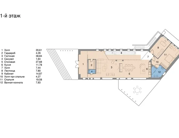 дом  в КП Жуковка, 9 км от МКАД