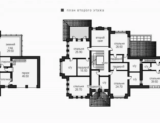 дом  в КП Монтевиль, 23 км от МКАД