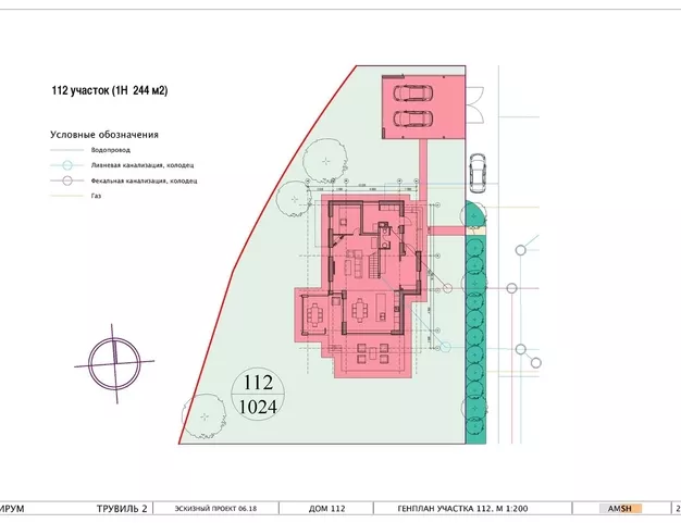 дом  в КП Трувиль, 18 км от МКАД
