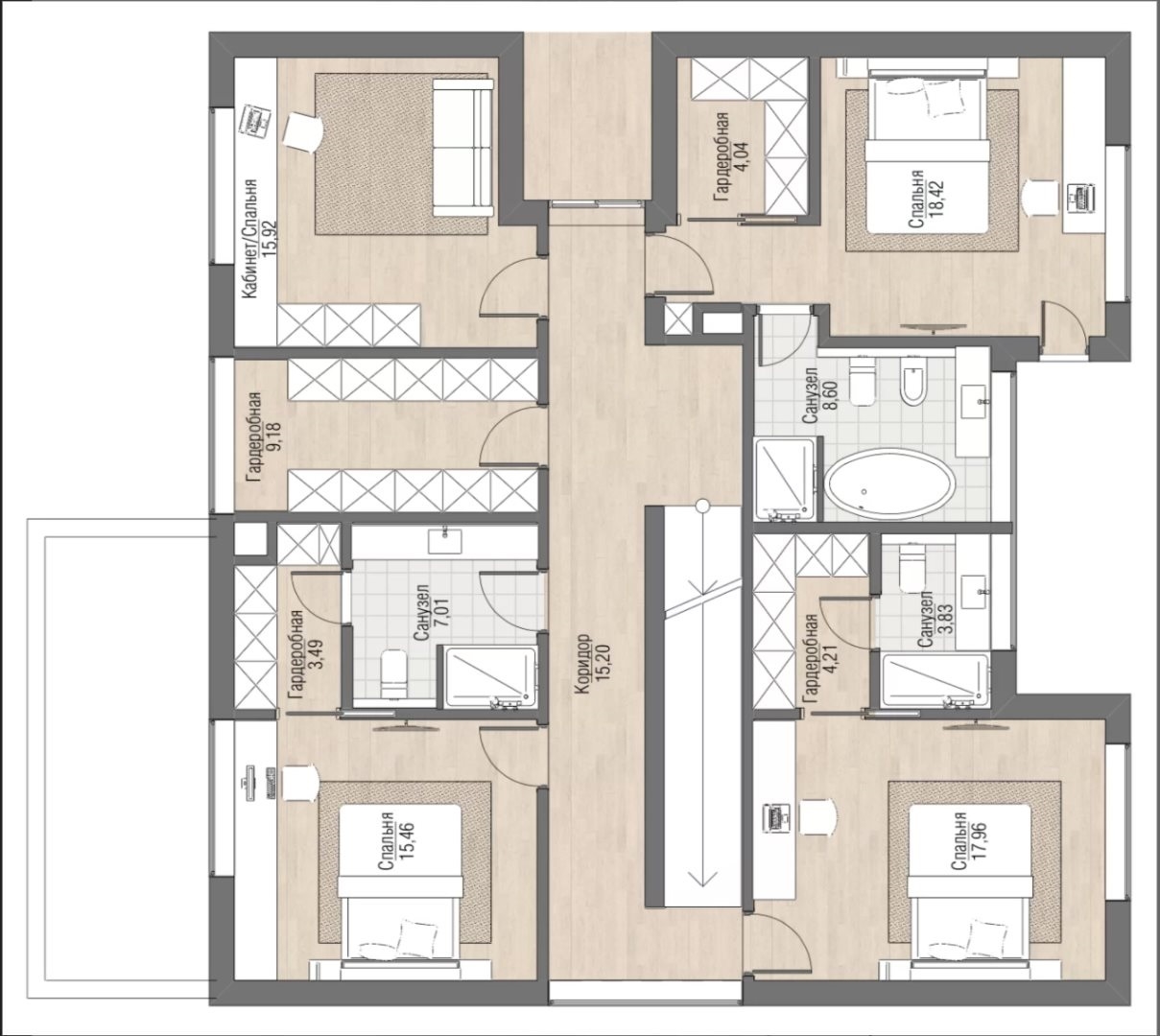 Дом в КП Подмосковные Просторы, 270 м², id 2878 - One-Estate